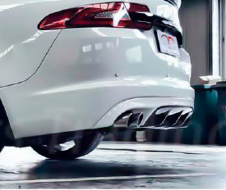 Карбоновый диффузор в стиле XFRS для Jaguar XF 2012-2015 Ягуар