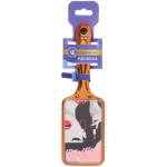 Расческа массажная зеркальная «Animals», принт девушки, микс 4 цвета, 7*23.5см, (блистер Ultramarine)