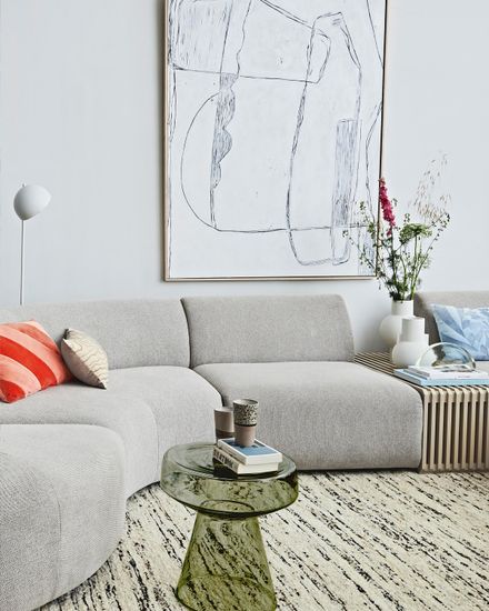 Оливковый приставной столик “Флумс”