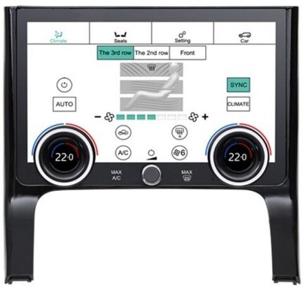 Цифровая панель климата Range Rover Evoque 2019-2023 - Carmedia ZF-2026  сенсорный экран 10" LCD (ЖК) IPS