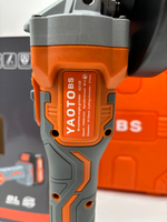 Болгарка Yaoto BS52128, бесщёточная, 2 аккумулятора, 6Ач в кейсе
