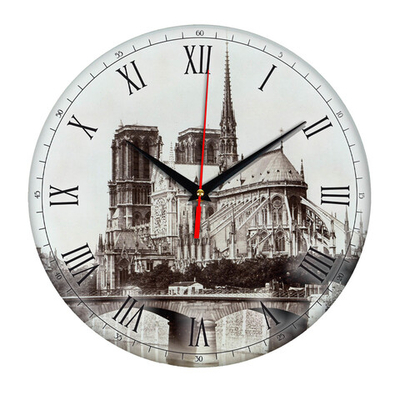 Часы настенные "Мост Парижа" Декор для дома, подарок