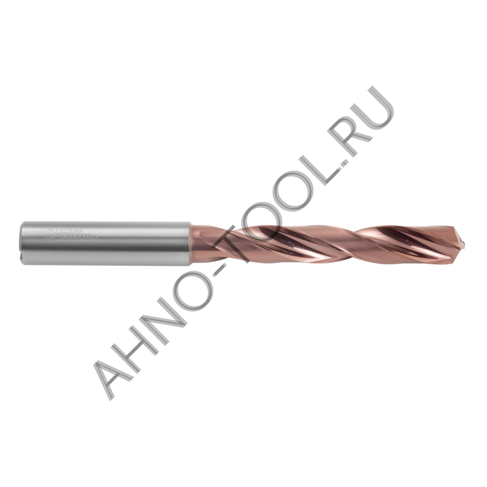 Сверло 12.2мм монолитное твердосплавное 5D с подводом СОЖ. SP-X801051220 VHM AHNO