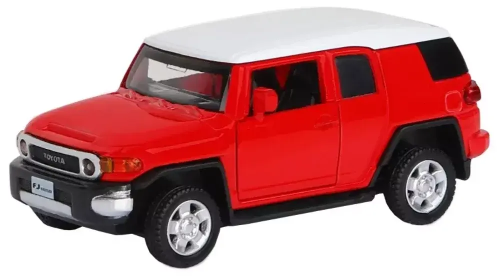 Модель 1:43 Toyota FJ Cruiser, красный, откр. двери, инерция