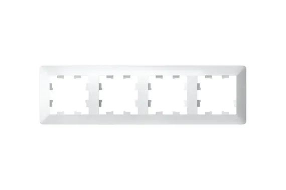 Рамка Systeme Electric ATLASDESIGN AIR 4 постовая белая 40596