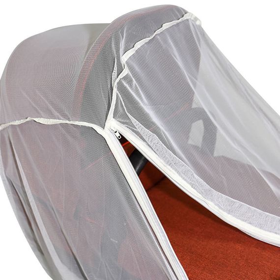 Универсальная белая москитная сетка на всю коляску