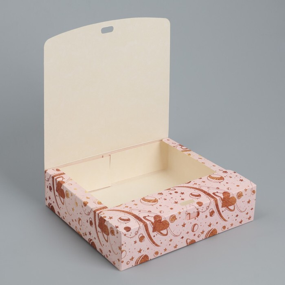 Коробка складная подарочная «С любовью», 20 × 18 × 5 см