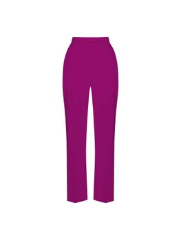 Брюки зауженные из атласа