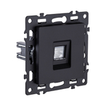 Розетка Ethernet RJ45 Cat.6, черный Kollinger Asthetik AS-017BK