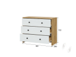 Комод 3 ящика МС Дольче