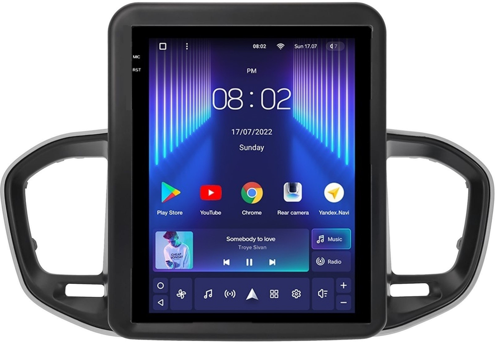 Магнитола для Lada Vesta NG 2023+ (без штатного экрана) - Teyes TPRO 2 монитор 9.7" в стиле "Тесла" на Android 10, 4G SIM-слот