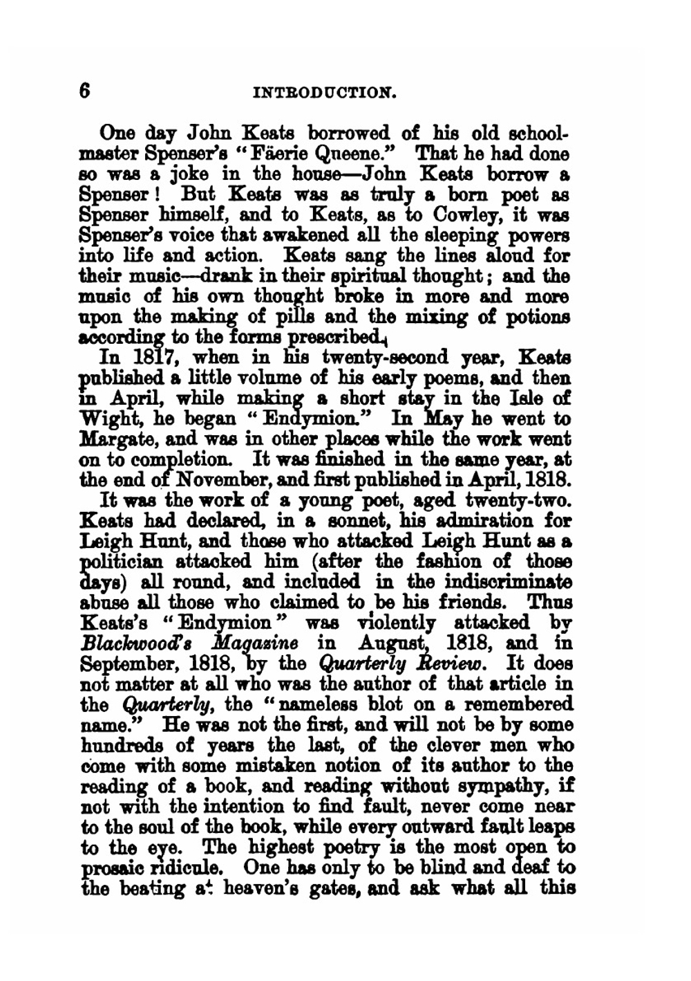 Endymion. and other poems | Keats John