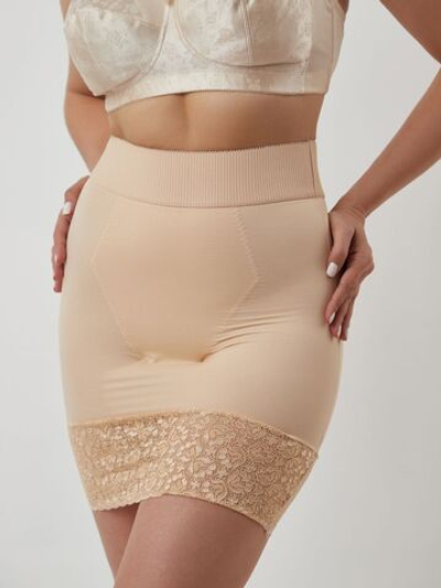 Корректирующая юбка-трусы средней степени утяжки (Размер: M) (Цвет: бежевый)