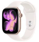 Apple Watch Series 11 GPS 46mm Rose Gold Aluminum Case with Sport Band Light Blush (Спортивный ремешок цвета Светло-румяный) (M/L, 160–210 mm) MEV74