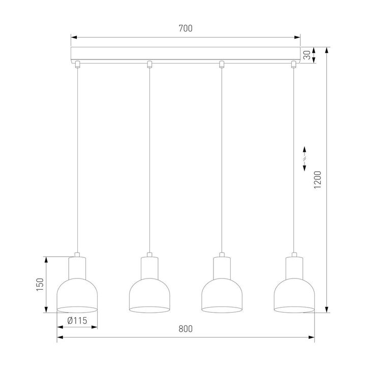 Подвесной светильник TK Lighting 4896 Cairo