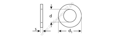 ЗУБР DIN 125А 16 мм, шайба, цинк, 5 кг (303800-16)