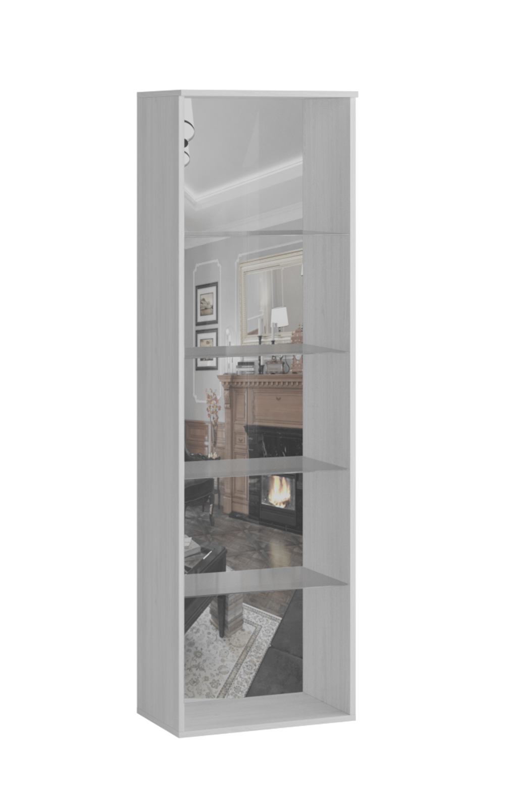 Шкаф-витрина (надставной) Ливорно ЛШ-8, ясень