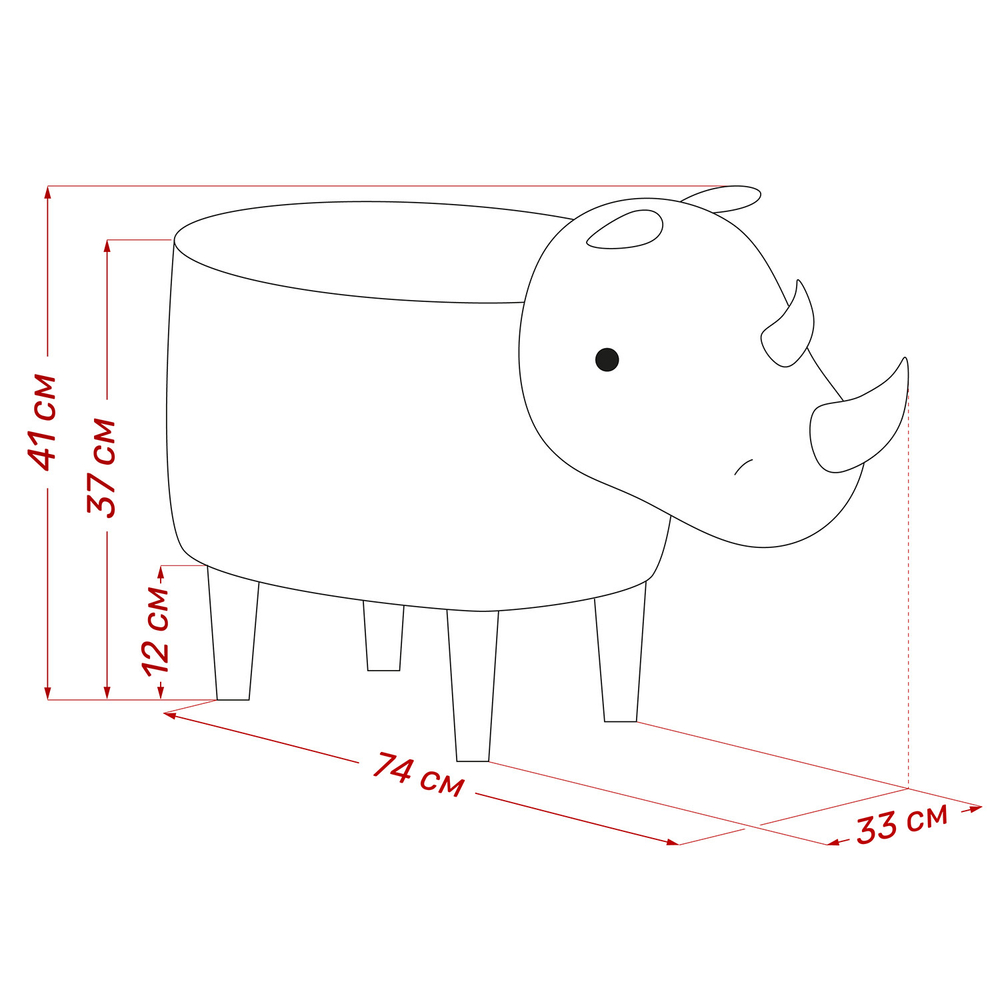 Пуф Leset Rhino COMBI