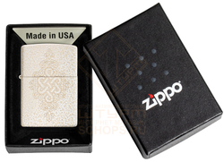 Зажигалка Zippo 49599 Lucky Knot Design, Mercury Glass