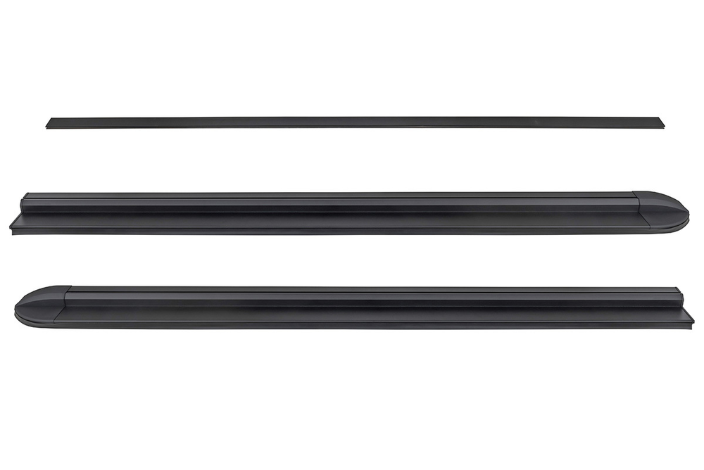 Крышка кузова для JAC T9, роллета раздвижная 1580х1620 мм, алюминиевая, черная РИФ