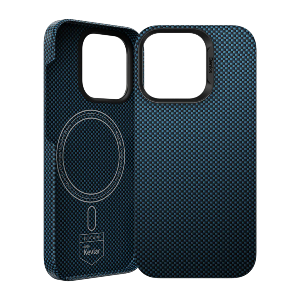 Кевларовый чехол MagSafe Benks ArmorTint для iPhone 16 Тонкий чехол из арамидного волокна DuPont Kevlar плотностью 1000 ден