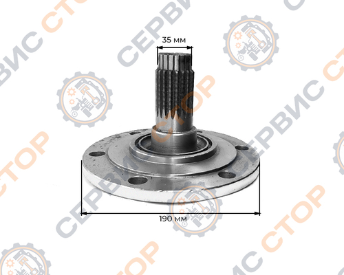 Ступица переднего моста SF254 Z-19 (6 отверстий)