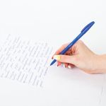 Ручка шариковая масляная в безопасном синем корпусе ПИФАГОР, СИНЯЯ, узел 0,7 мм, линия письма 0,3 мм, 143539