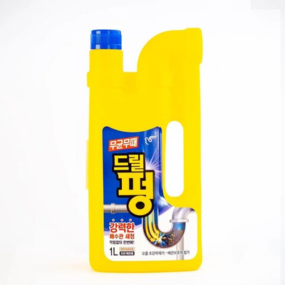 Средство для чистки труб и устранения засоров Pigeon Drill Pung 1000 мл, бутылка