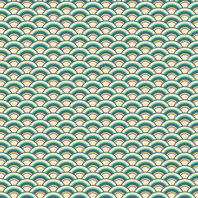 Японский орнамент, полукруглые формы