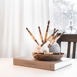 Набор деревянных крючков для вязания из кедра 9 шт. (4-10 мм.) KN30