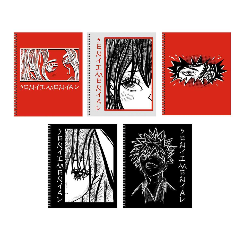 Тетрадь А5 60л. клетка "Sentimental" глянц.лам. в ассорт. (Эксмо)