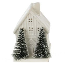 GAEM Фигурка декоративная с подсветкой "Домик", L6 W7,5 H9 см, LR44 2 шт.