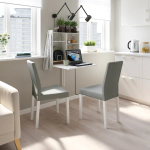 Набор кухонных столов - MELLTORP/KÄTTIL IKEA/МЕЛЛЬТОРП/НОРБЕРГ/КЕТТИЛЬ ИКЕА, 129х41х10 см, белый/черный