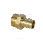 Муфта для PE-X труб радиальная латунь Дн 25х1/2" НР РОС