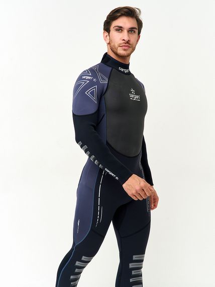 Гидрокостюм Sargan Nero 2.0 Long men 2 мм черный/темно-синий