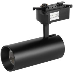 Трековый светильник однофазный ЭРА TR5-2040 BK светодиодный 20Вт 4000К черный | Однофазные светильники LED