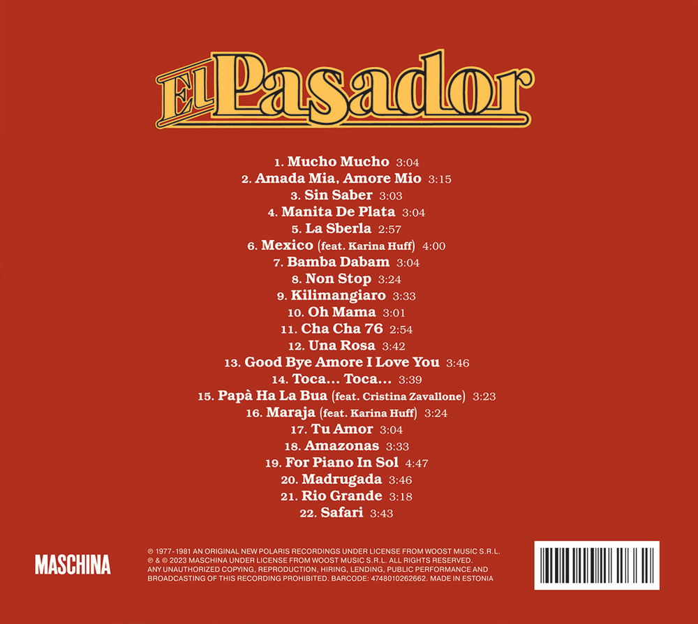 CD: El Pasador — «Amada Mia Amore Mio» (1978/2023) [Expanded Deluxe Edition]