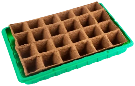 Набор для рассады с торфяными горшочками 24 шт 50х50 мм Умный огород