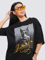 Футболка женская оверсайз принт