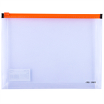 Папка-конверт на молнии DELI "RIO", А5, 0,18 мм, ассорти