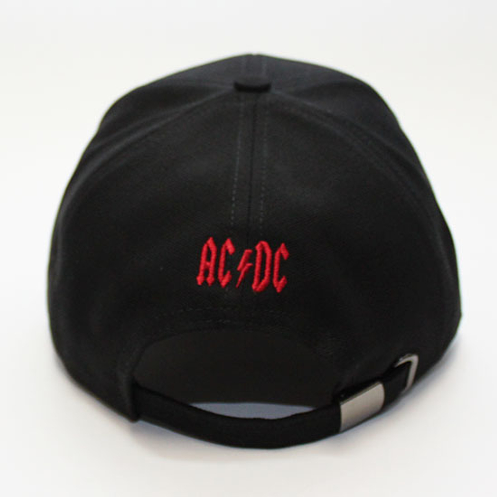 Бейсболка AC/DC колокол красная надпись