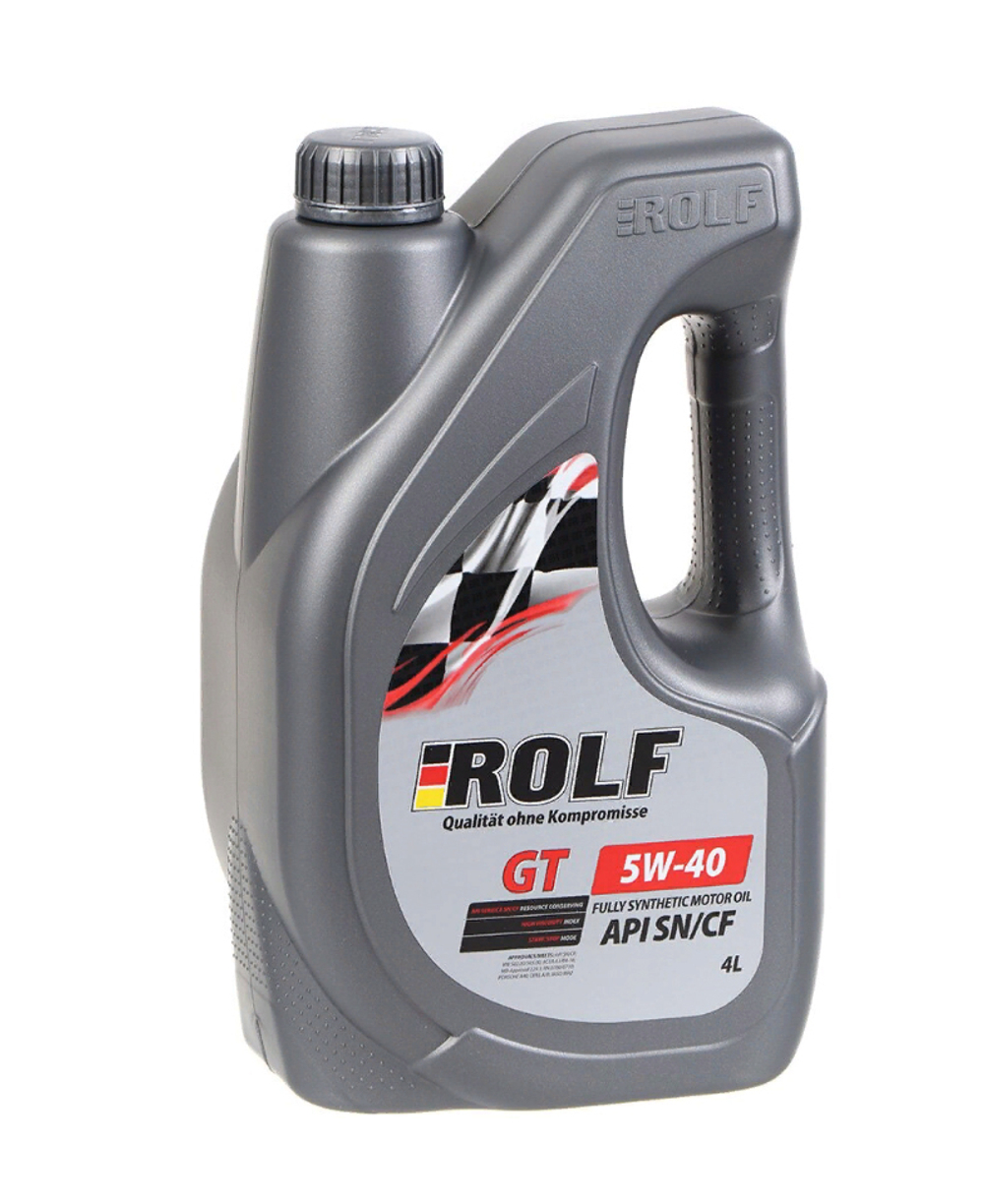 Масло Rolf GT 5W40 4л SN/CF синтетика