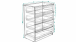 Комод MALM Белый снег 8685 BS (4 ящика) 80*48*102 см, Белый   Фиеста