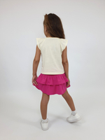 02-136-2 Комплект для девочки (фуфайка+ юбка)