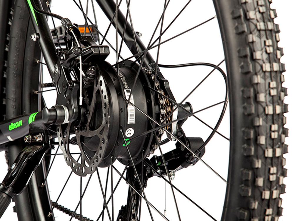 Электровелосипед Eltreco XT 600 Pro (Черно-зеленый)