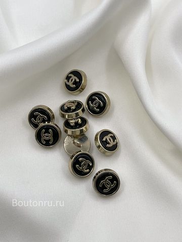 Пуговицы Шан. черные в золоте