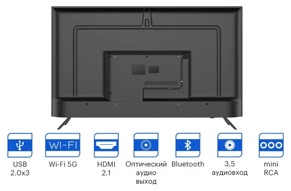Телевизор Kivi 50" 50U740NB черный