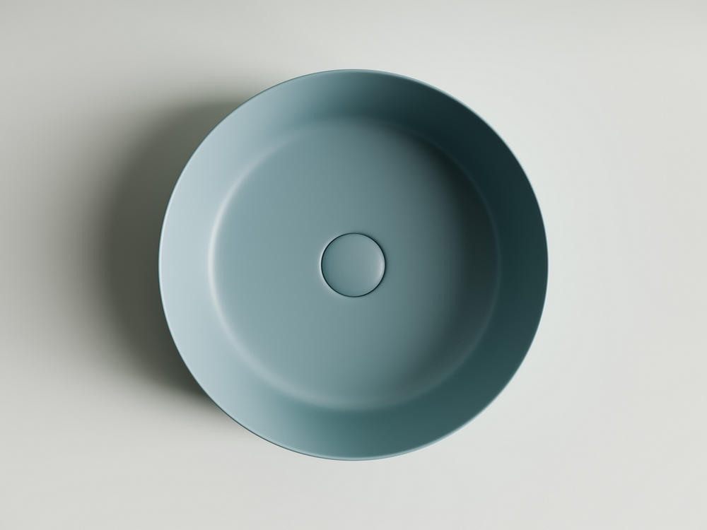 Умывальник чаша накладная круглая (цвет Зеленый Матовый) Element 390x390x120мм