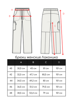 Брюки медицинские женские Лаконико, нэви