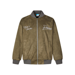 Бомбер DONSMOKE "Bat Logo" Suede Varsity Jacket